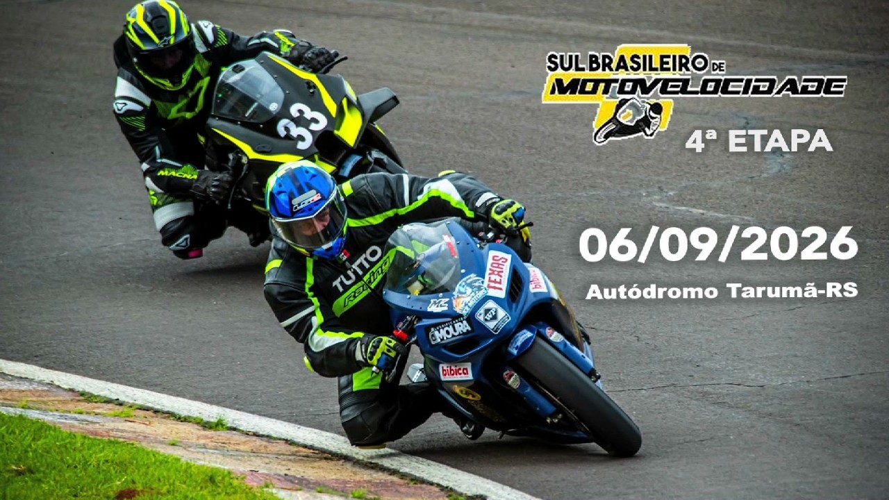 Sul Brasileiro Motovelocidade - Etapa 4 - Tarumã RS 06.09.2026