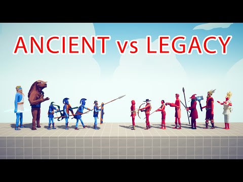 ANCIENT Team vs LEGACY Team - Totally Accurate Battle Simulator TABS
