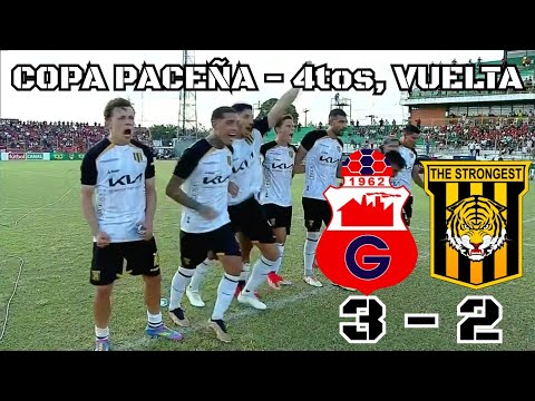EXTENDED SUMMARY, PENALTIES: Guabirá 3 (4) – (5) 2 The Strongest | Copa Paceña, Quarter-Finals, S...