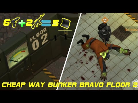 Cheap Way Bunker Bravo Floor 2! | 6 Glock & 2 M16 - LDoE - Last Day On Earth: Survival