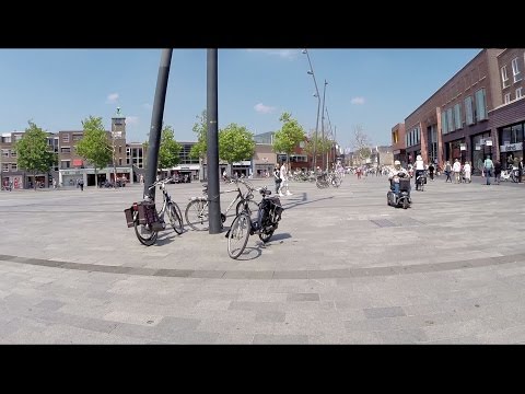 Cycling Bicycle Riding Downtown Enschede