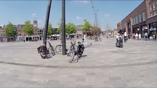 preview picture of video 'Cycling Bicycle Riding Downtown Enschede Netherlands'