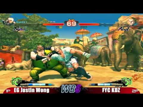 EG Justin Wong vs FYC KDZ WB5 SSF4 Singles