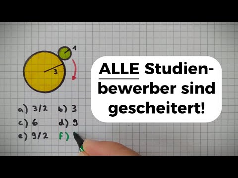 Mathe RÄTSEL Knobelaufgabe - Wie oft dreht sich der Kreis?