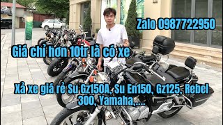 Xả xe cho cả nhà Khu vực Miền Bắc Su Gz150A, Su Gz126 , Su En150, Rebel 300, Yamaha,…| Hiếu Motor Hn
