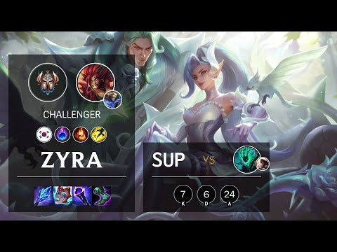 Zyra Support vs Thresh - KR Challenger Patch 11.8