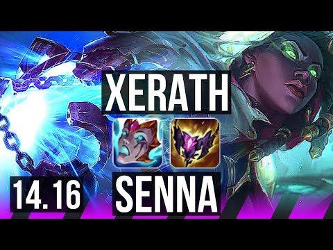 XERATH & Jhin vs SENNA & Smolder (SUP) | 8/2/19, 600+ games, Godlike | NA Grandmaster | 14.16