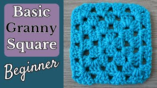 How to Crochet a Basic Granny Square for Beginners (Classic/Traditional Style)