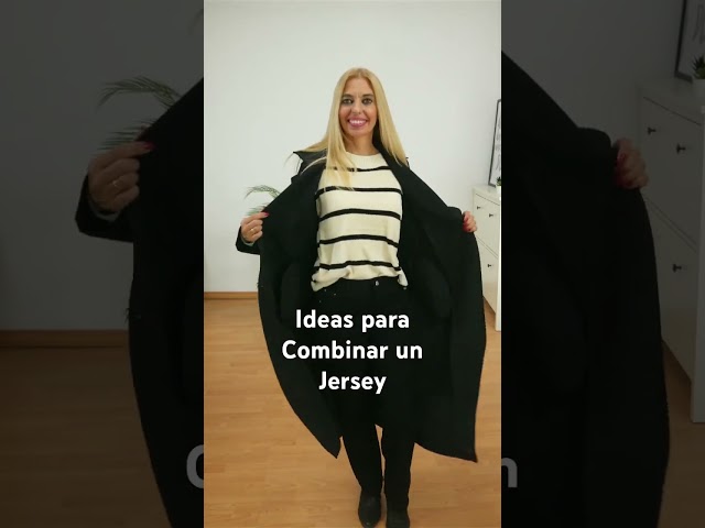 Vídeo relacionado con LUVCES Jersey Hombre Invierno Suéter Casual con Bloques de Color Cuello Redondo Manga Larga Jersey de Uso Diario a Rayas Tops Gris M