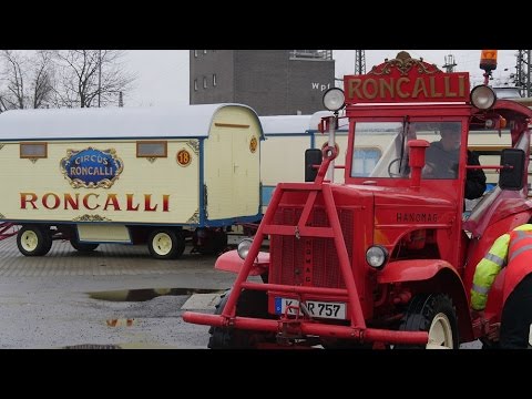Der Circus Roncalli kommt mit dem Zug
