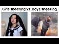 Girls Sneezing Vs Boys Sneezing