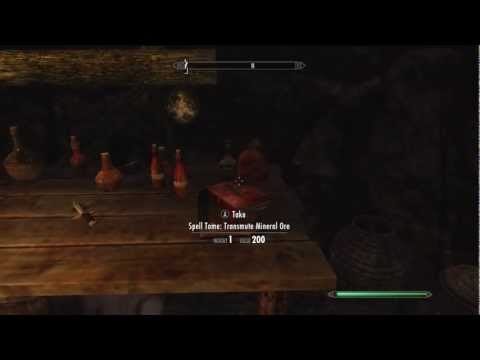 Skyrim - Transmute Mineral Ore - Spell Tome Location