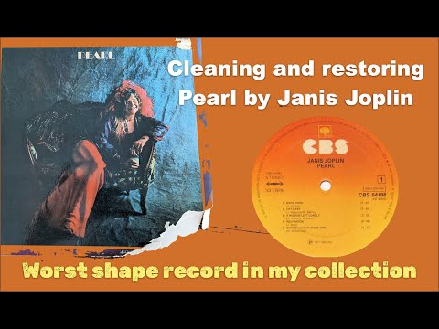 Cleaning & Restoring Pearl Vinyl Record by Janis Joplin