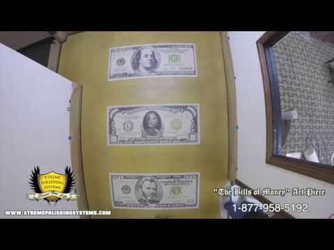 Custom Polished Concrete Money Floor Time Lapse | #xps #polishedconcrete #decorativeconcrete