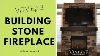How to install a STONE FIREPLACE and FIREPLACE MANTEL