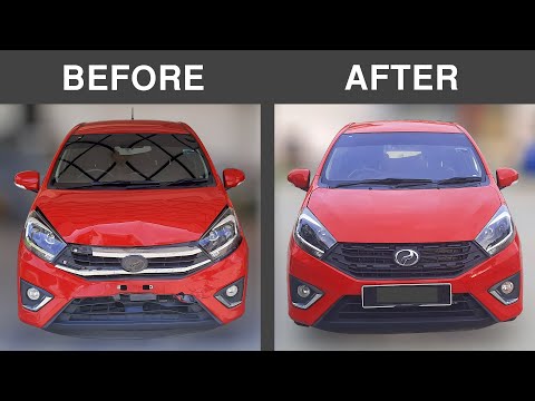 Thumbnail for Restoration of Accident  Perodua Axia 2017 Car | Repair | Front Crashed | Rebuilding | Part 2 by Perodua