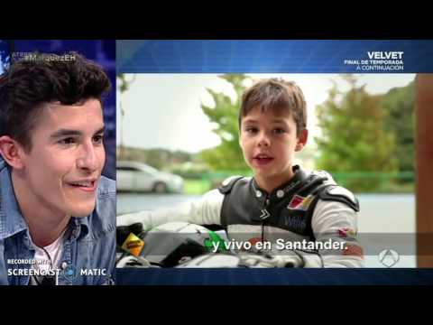 Marcos Uriarte en El Hormiguero con Pablo Motos y Marc Márquez (18 Dic 2015)