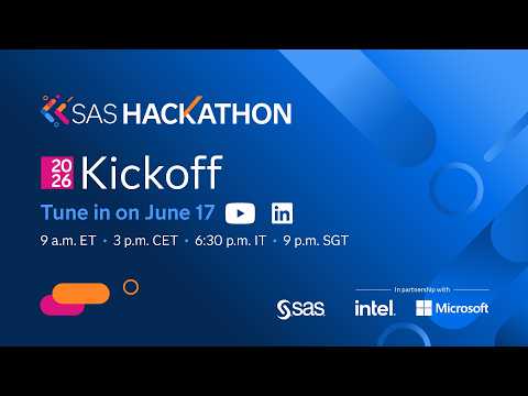 Watch 2026 SAS Hackathon Kickoff on YouTube