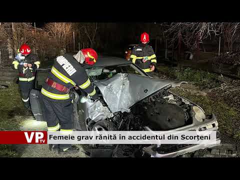 Femeie grav rănită în accidentul din Scorțeni
