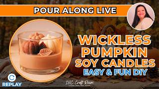 Cozy DIY Neutral Fall 3D Pumpkin Wickless Soy Candle Pour Along