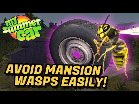 QUICKEST Method to Steal the Abandoned Tires and Avoid the Wasps! - My Summer Car