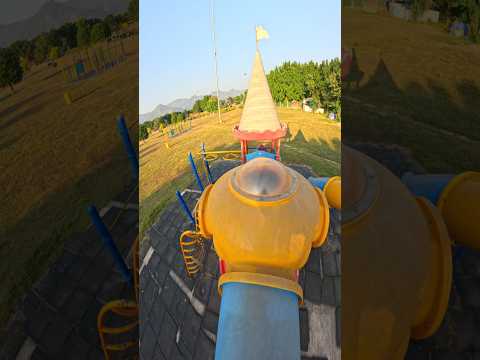 bella ciao playground parkour climbing POV 🤩 #slide #park