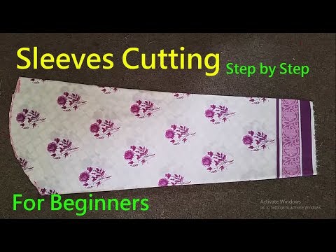 Bazo Ki Cutting| Sleeves cutting|How To Cut Perfect Sleeve|Simple Method| For Beginners|step by step Video