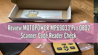 Review MOTOPOWER MP69033 Pro OBD2 Scanner Code Reader Check Engine Fault Light Diagnostic Scan Tool