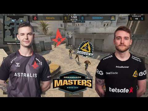 Astralis vs GODSENT - DUST2 MAP 2 - DreamHack Masters Winter 2020