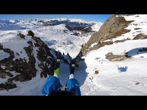 Parapente - Dré dans le couloir des Bourtes - Vol à skis📍La Plagne - Roche de Mio - Vol 72 - 8/2/23