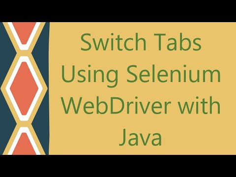 Switch Tabs Using Selenium Webdriver With Java