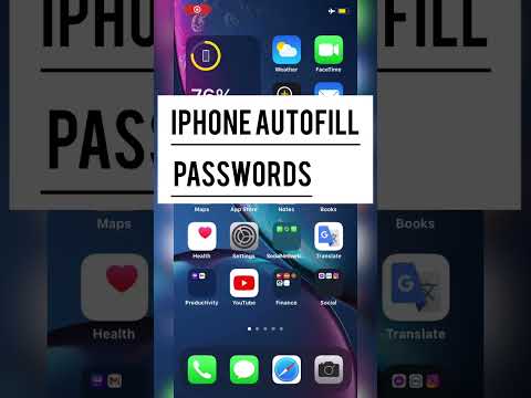 password AutoFill on iPhone and iPad #shorts