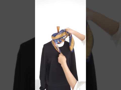 「薄手ニットを華やかにする」スカーフの巻き方を、動画でわかりやすく解説します | Precious.jp（プレシャス）