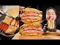 ASMR Ultimate Sausage Sandwich MUKBANG COOKING
