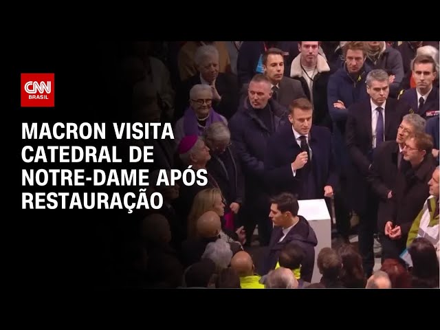 Macron visita Catedral de Notre-Dame após restauração | CNN PRIME TIME