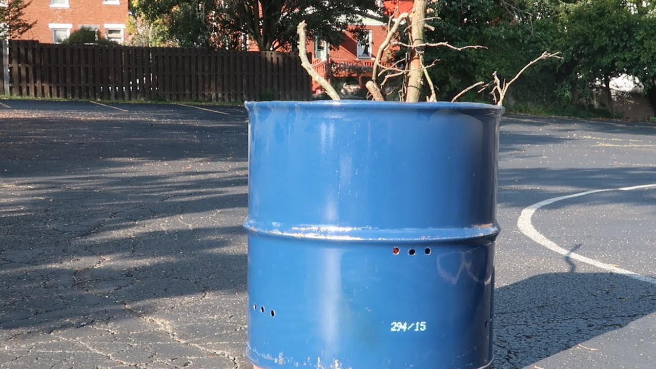 How to Build a Backyard Fire Pit using a 55 Gallon Drum