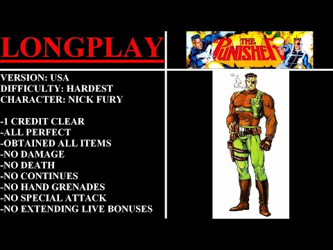 The Punisher [USA] (Arcade) - (Longplay | Nick Fury | Hardest)