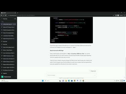 Html5 Server Sent Events With Python Cgi Script On Cgihttpserver