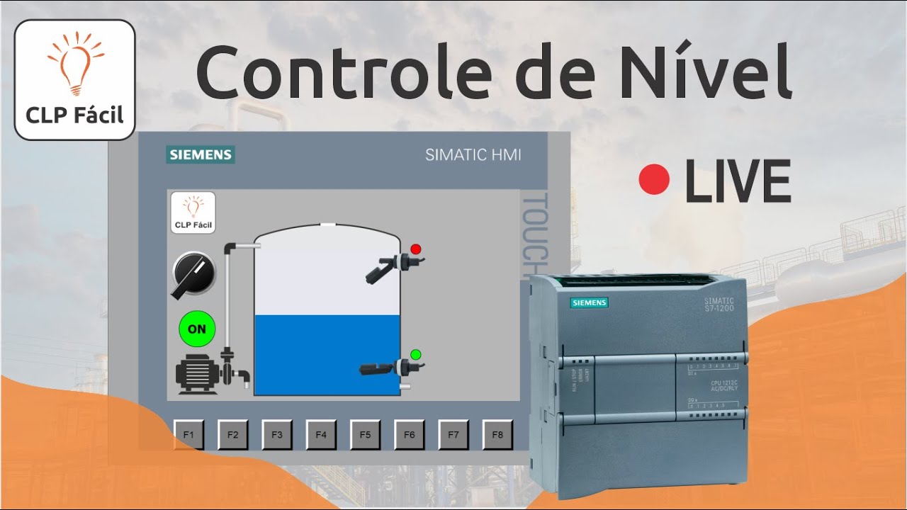Como usar o CLP para Programar o Controle de Nível de um Tanque