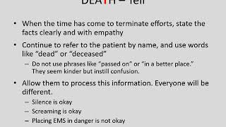 Death Notification - Foundations
