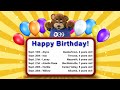 September Cub Club Birthdays