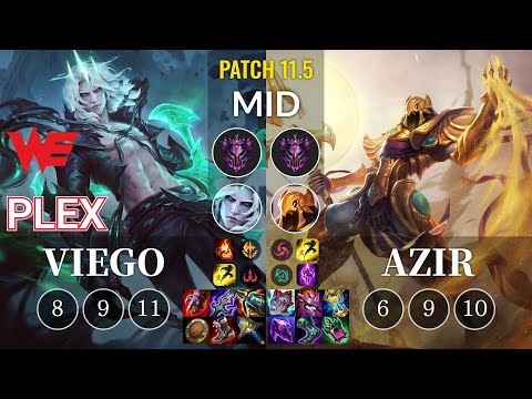 WE Plex Viego vs Azir Mid - KR Patch 11.5