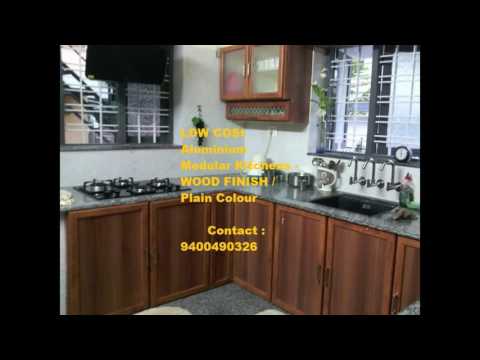 Low cost modular kitchen - aluminium