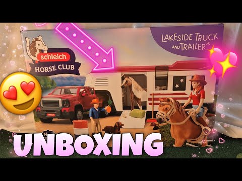 The NEW LAKESIDE TRUCK & Trailer from Schleich😱UNBOXING PART 1✨️