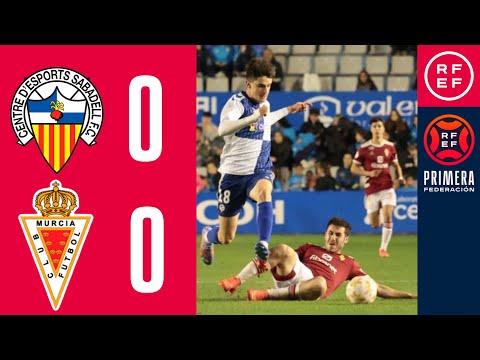 RESUMEN #PrimeraFederación | CE Sabadell FC 0-0 Real Murcia CF | Grupo 2 | Jornada 27