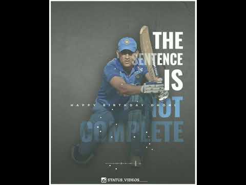 New happy birthday msd hd status videos || Somesh Gajbahar(2)