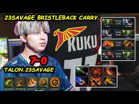 23savage Bristleback Carry FLIPSTER Talon vs Aurora Dreamleague 26 Game 2 7.39b Dota 2