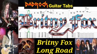 Long Road - Britny Fox - Guitar + Bass TABS Lesson 