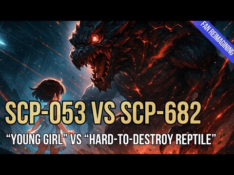 SCP-053 vs SCP-682 – “Young Girl” vs “Hard-to-Destroy Reptile” [ SCP ANIMATION ]