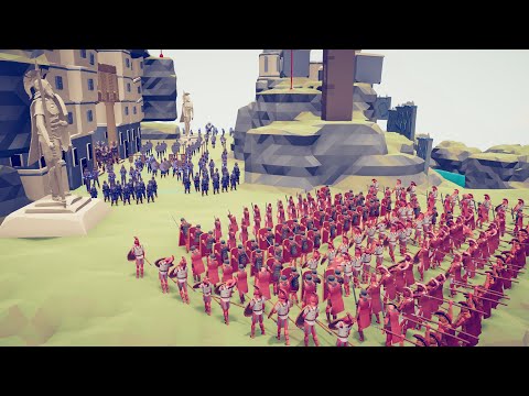 150x ROMAN ATTACK TO VIKING CAMP - Totally Accurate Battle Simulator | TABS